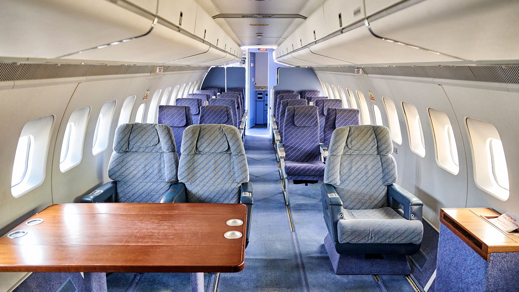 Innenraum eines Flugzeuges im Aeronauticum in Nordholz.